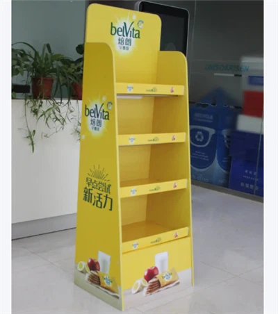 PVC Materials Supermarket Stores Display Rack Shelf