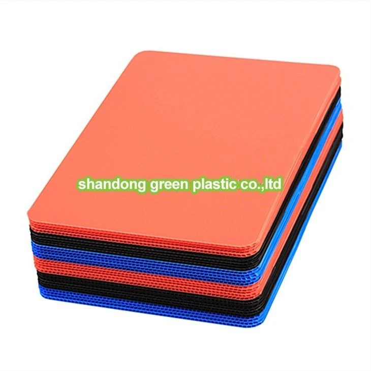 100% Polypropylene Material Colorful PP Corrugated Plastic Core Flute Sheet/ Board